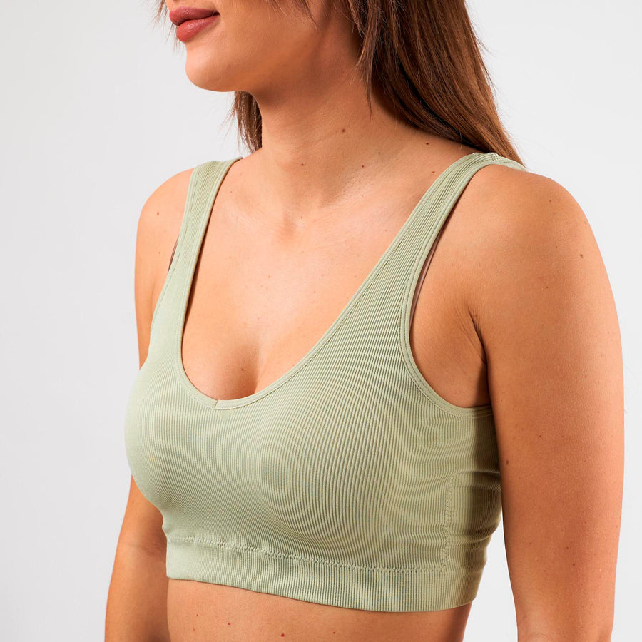 Pcsymmi rib bra 2-pack
