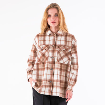 Jade check overshirtThumbnail