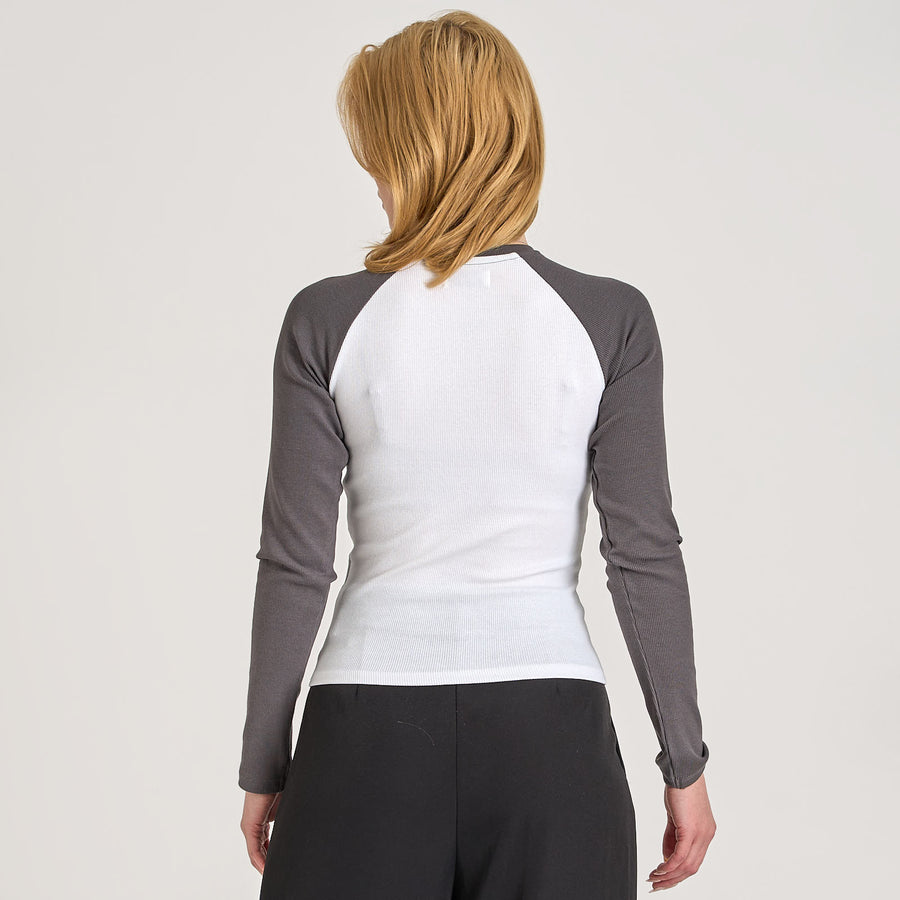 Thilde rib ls blouse