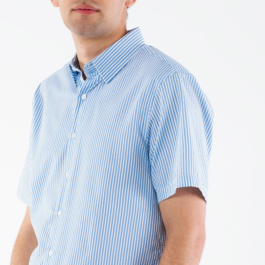 Seersucker shirt ss