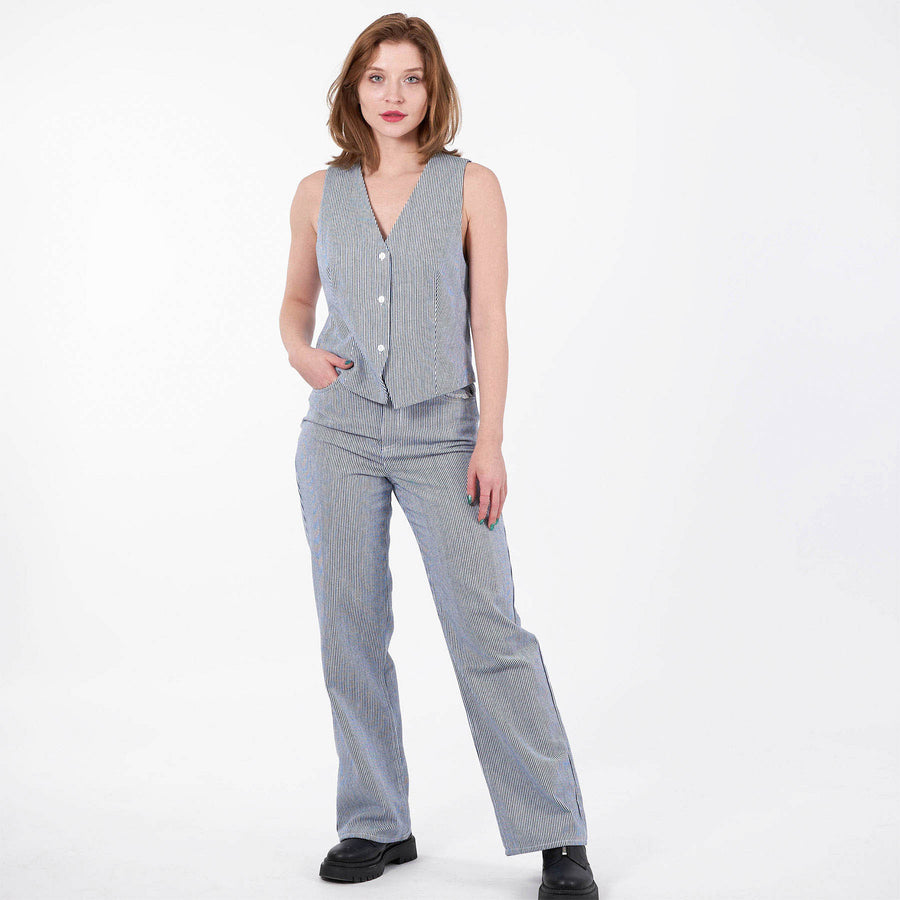 Purcasso pinstripe vest