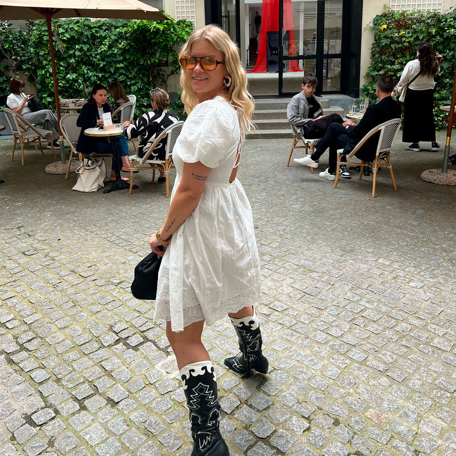 Viaba s/s v-neck dress