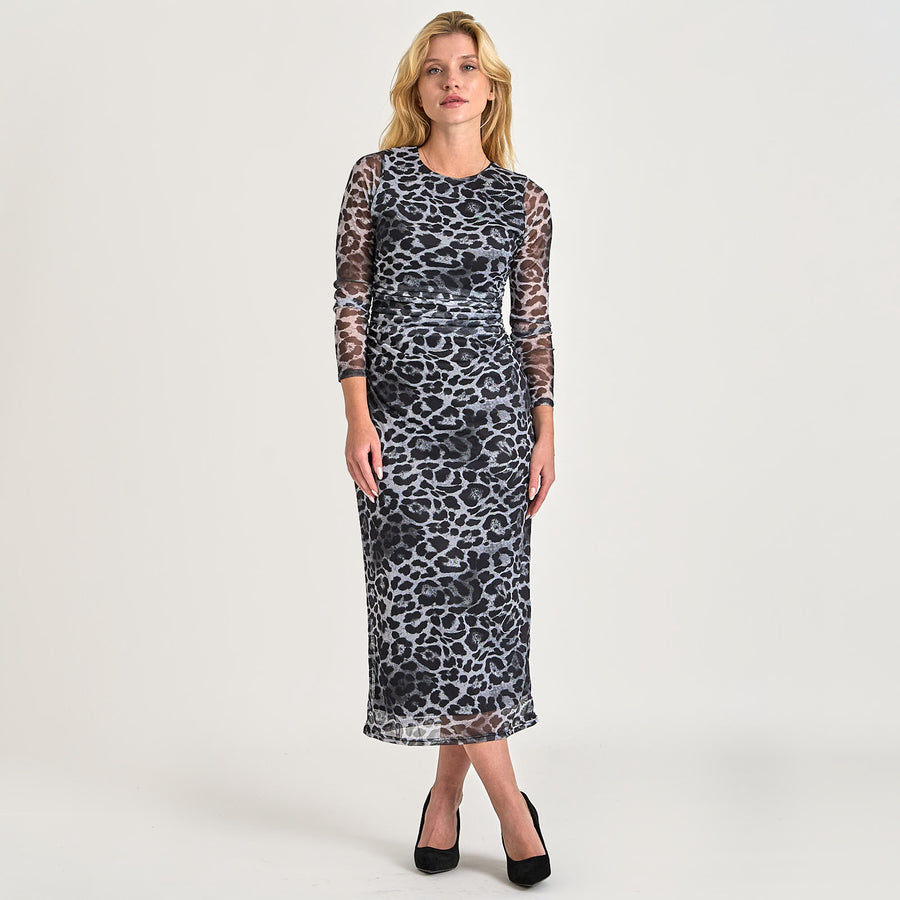 Elly print ls dress