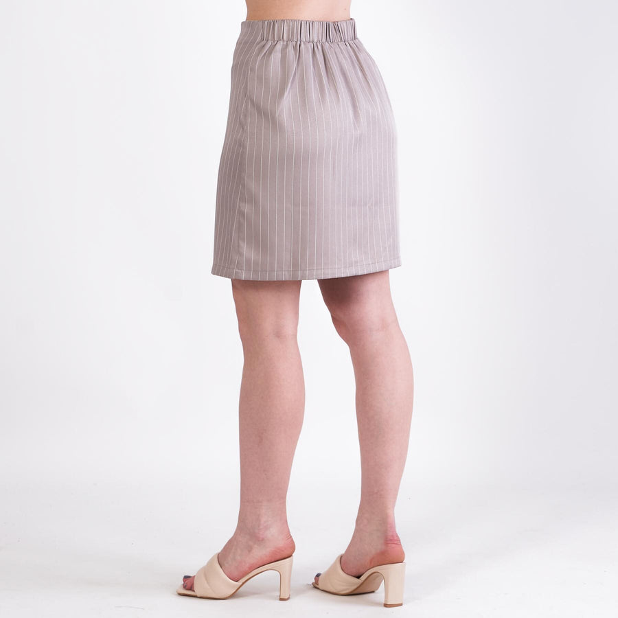 Wilma pinstripe skirt
