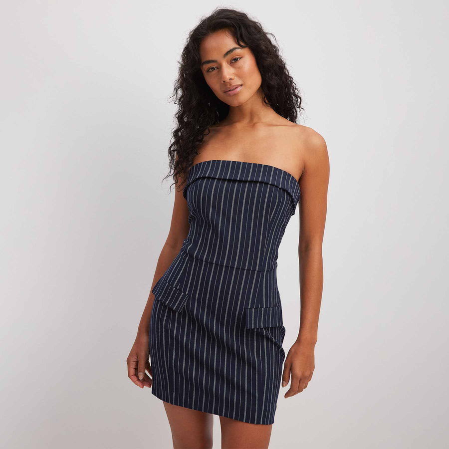 Striped corset dress