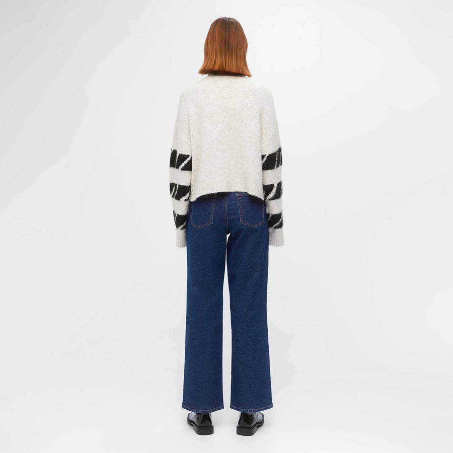 Objeleanor ls knit pullover