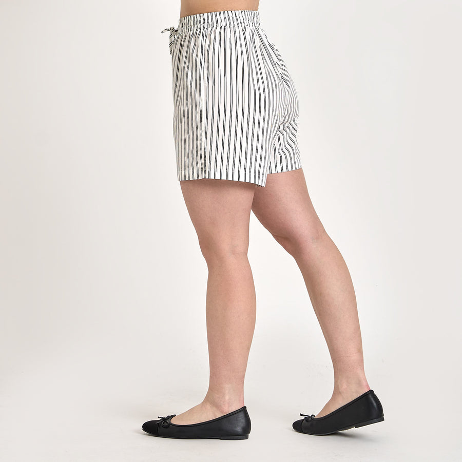 Purcathrine stripe shorts