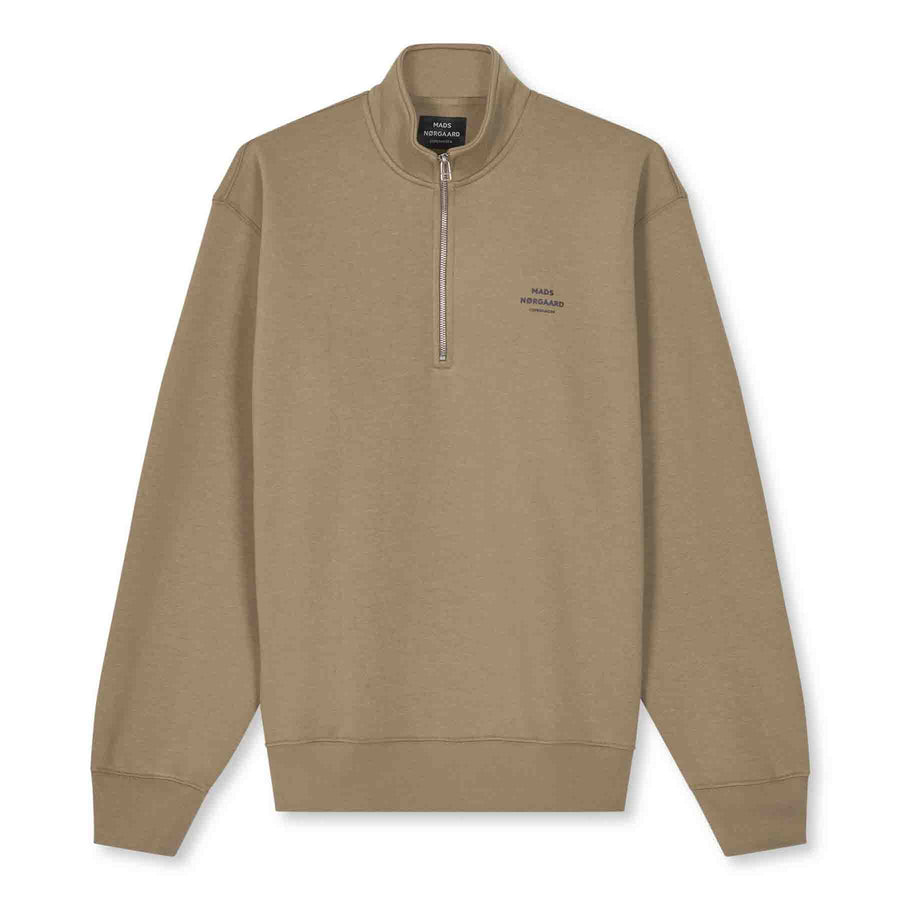 Half zip logo sweat
