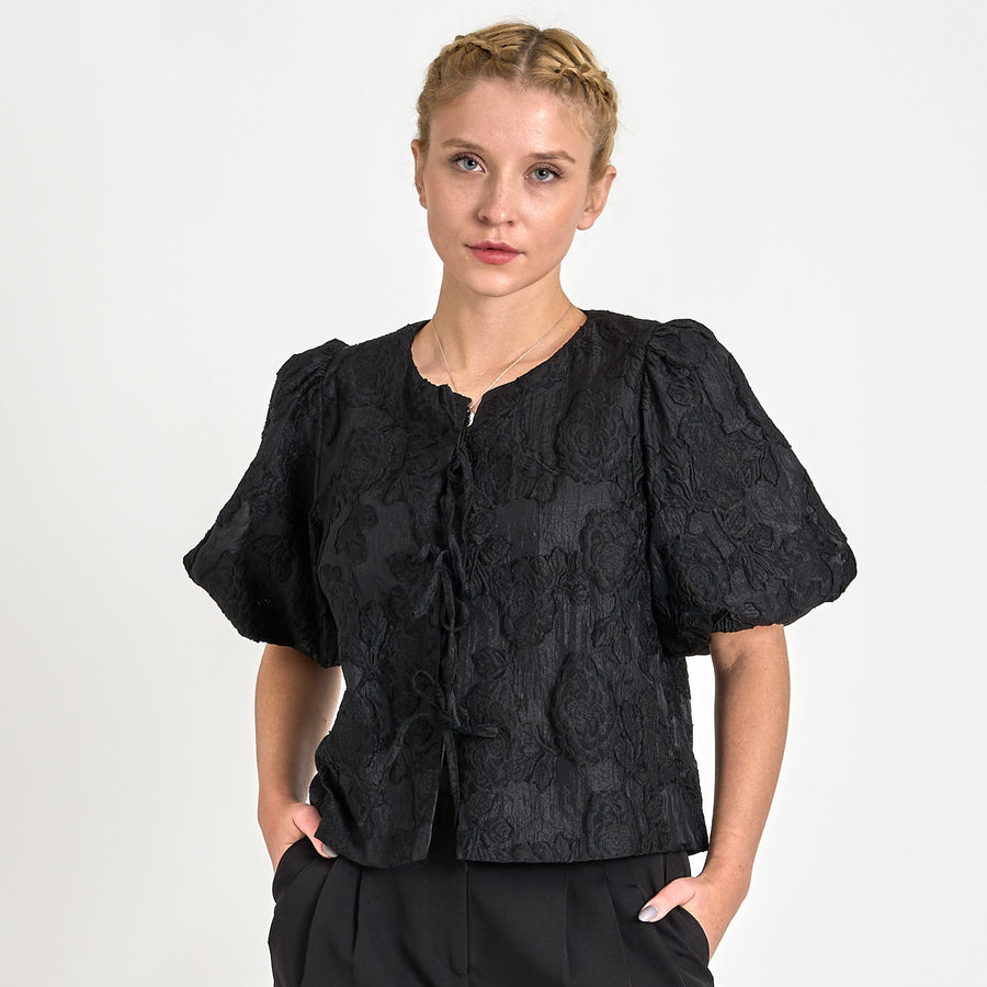 Ines jaquard blouse