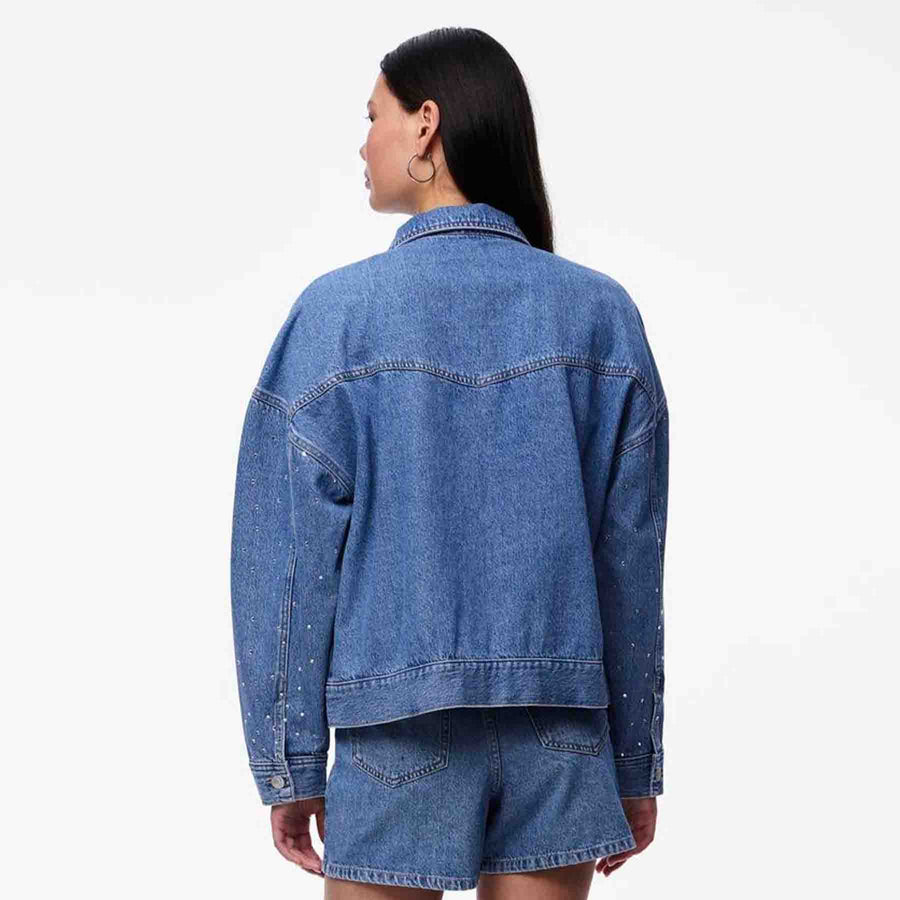 Pcsky rhinestone jacket