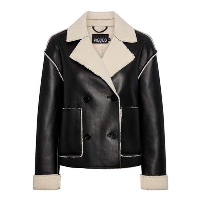 Pcfranny short pu teddy jacketThumbnail