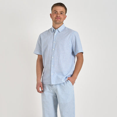 Mario linen shirt ssThumbnail