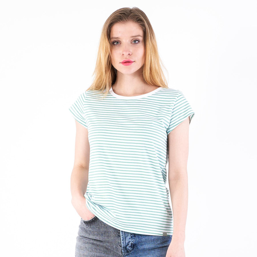 Organic stripe tee