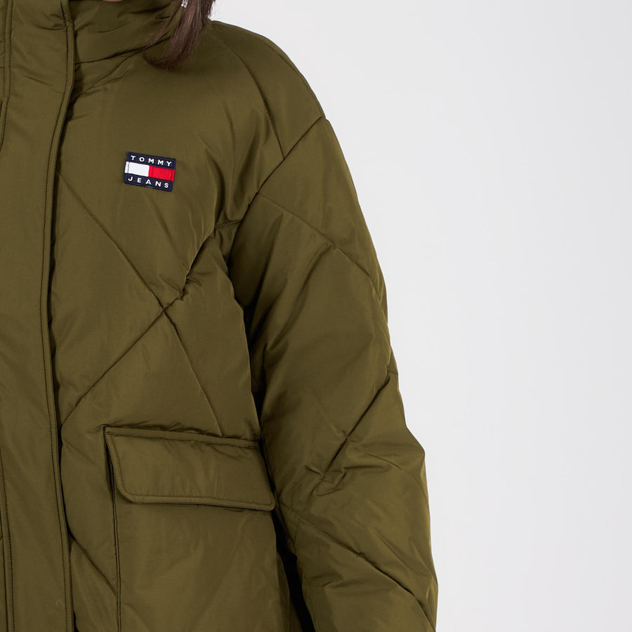 Longline fash puffer