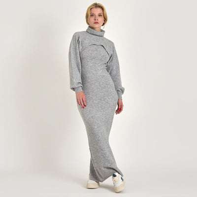 Pcnanu high neck knit dressThumbnail