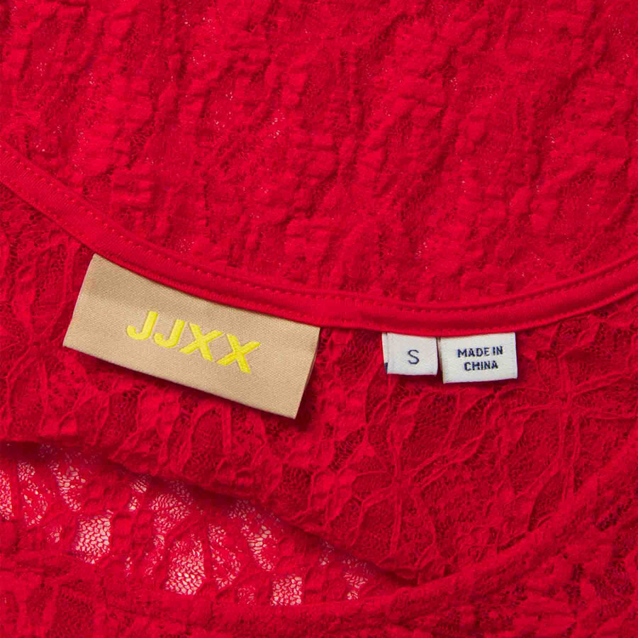 Jxleah lace ls deep back top