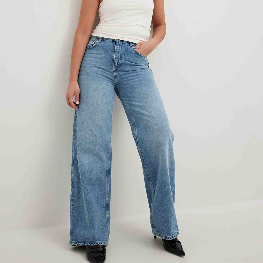 Wide high waist jean