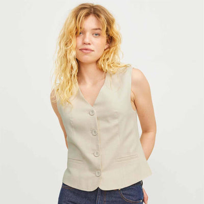 Jxmary linen waistcoatThumbnail