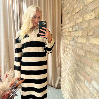 Objminna l/s zip knit dressThumbnail