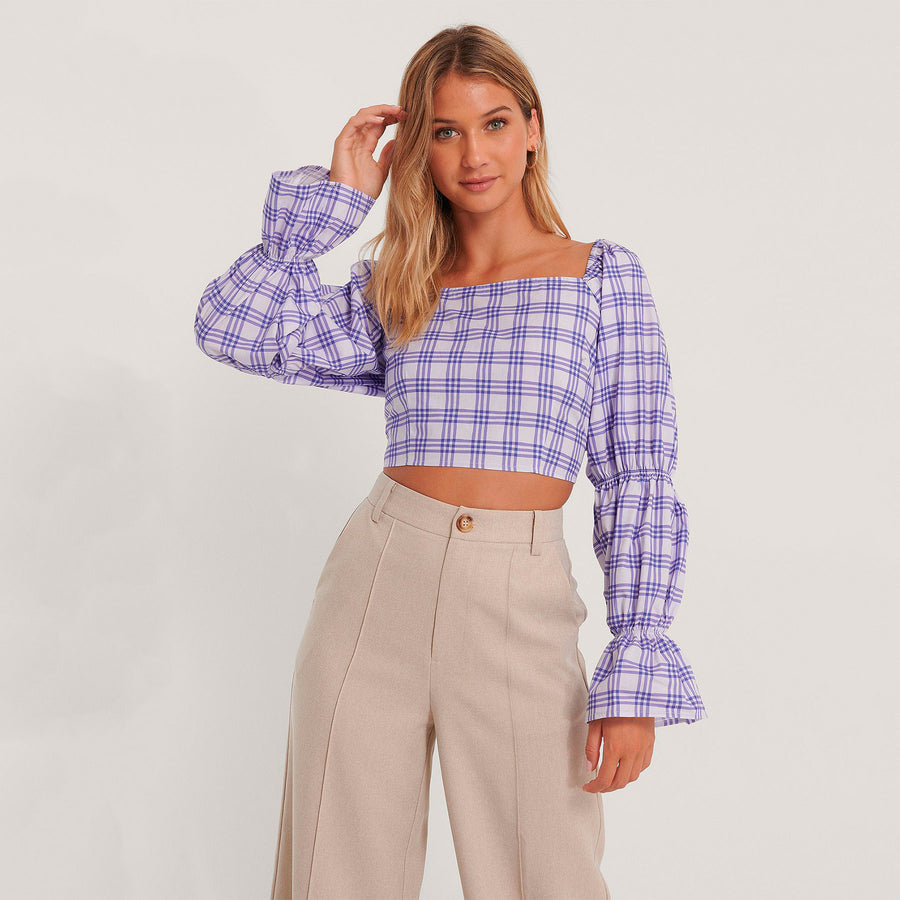 Crop cotton blouse
