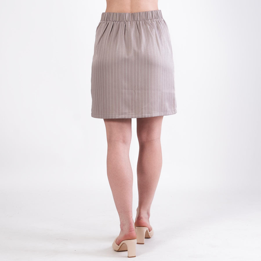 Wilma pinstripe skirt
