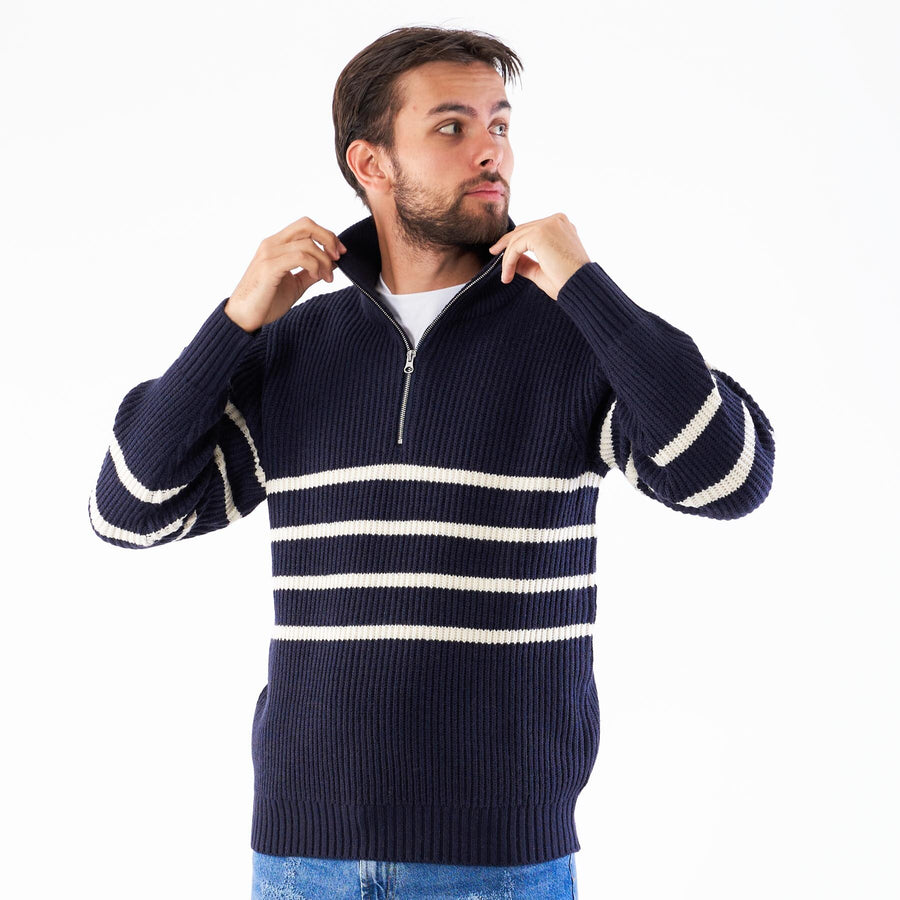 Zach half-zip knit