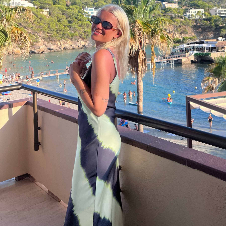 Jxpalma satin tank long dress