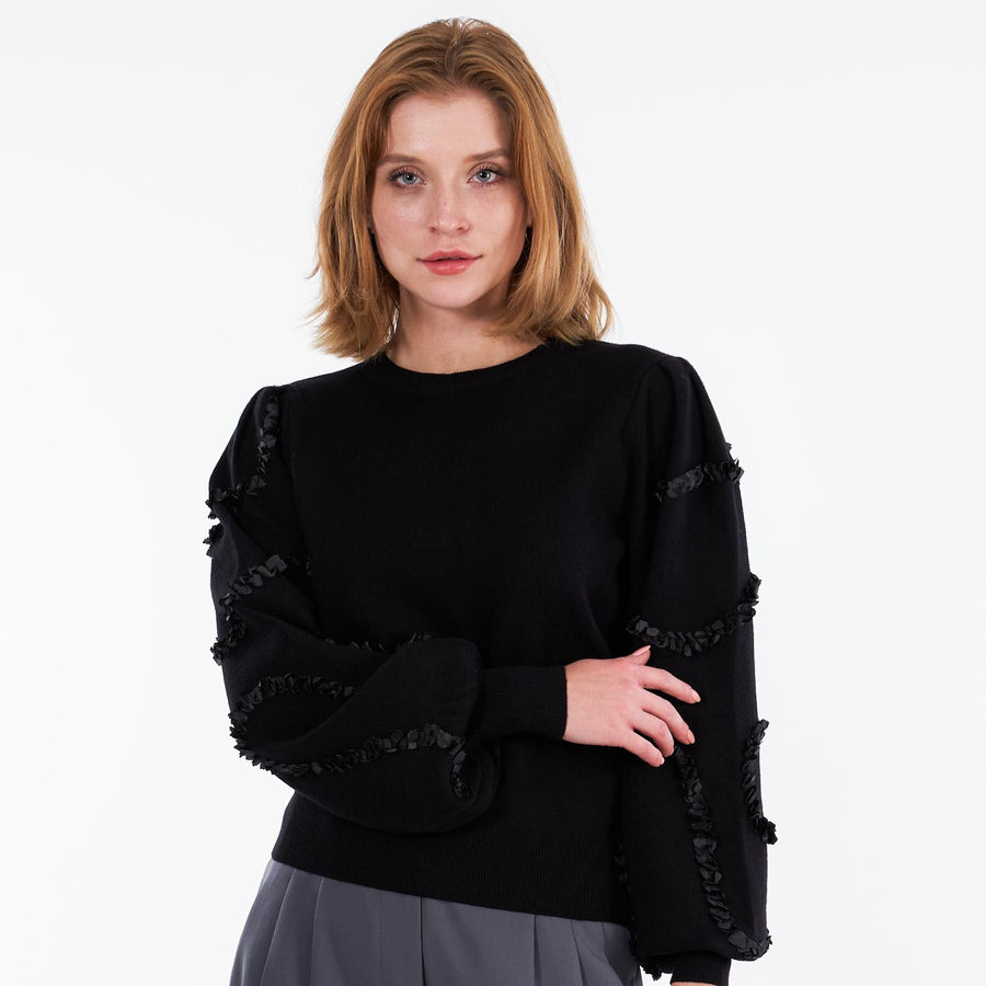 Objdidi l/s o-neck knit pullov