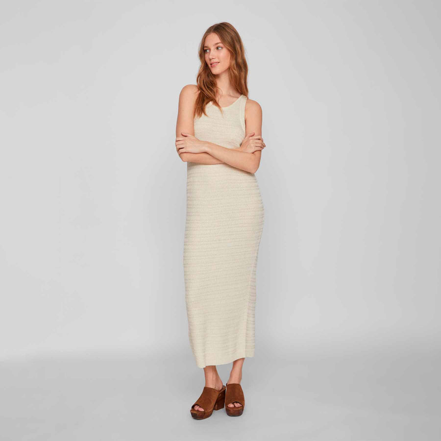 Vimargot s/l long knit dress