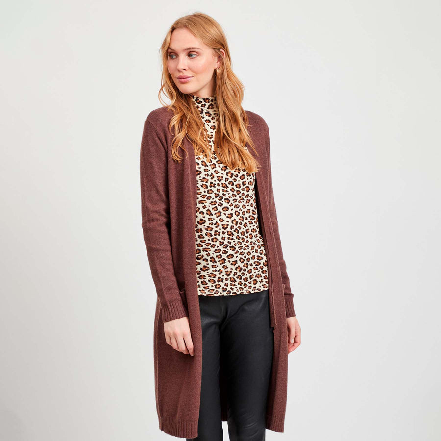 Viril long knit cardigan
