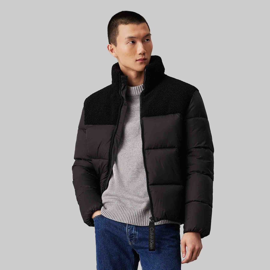 Sherpa puffer jacket
