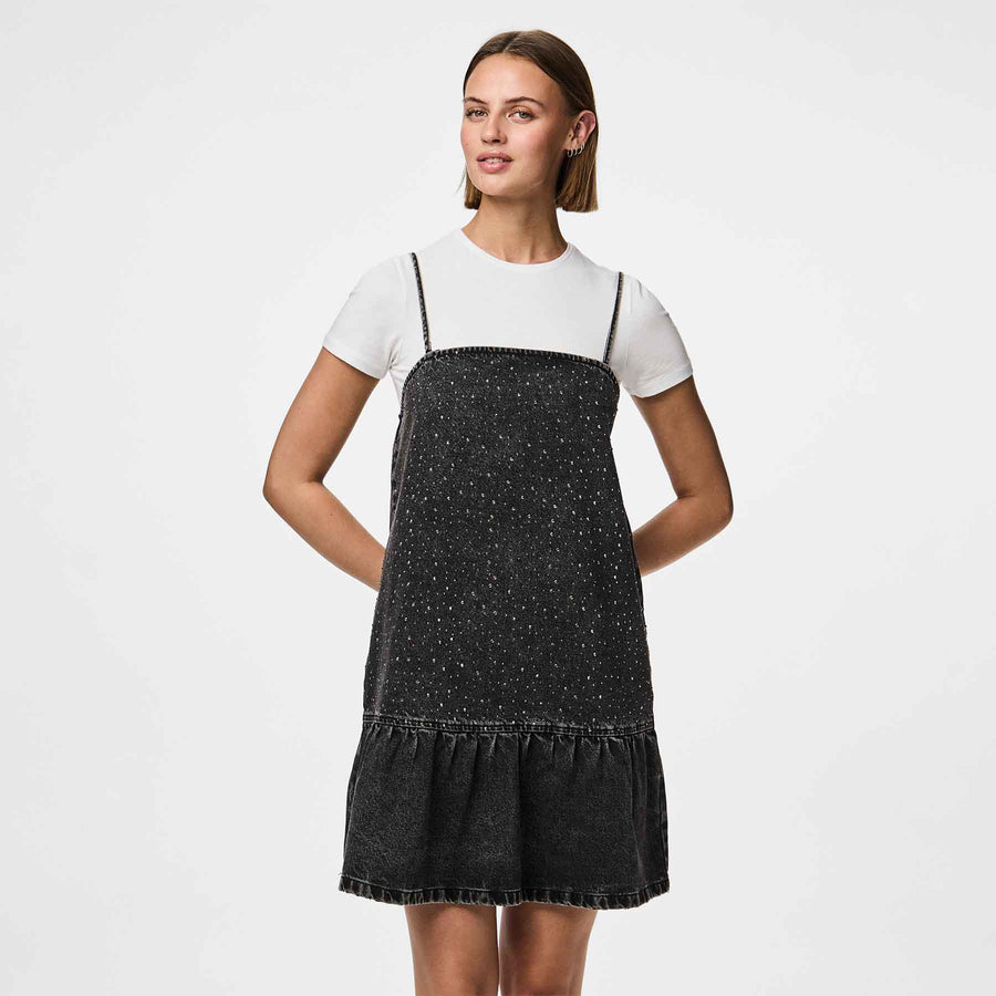 Pcnoel short slip denim dress