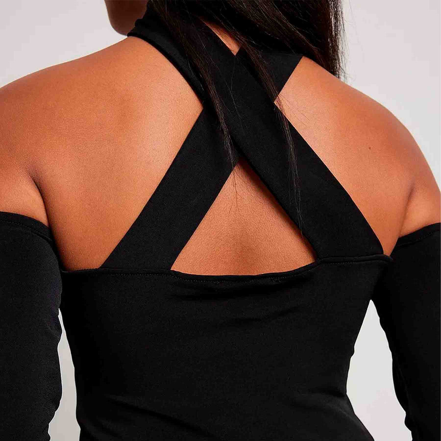 Choker detail off shoulder top