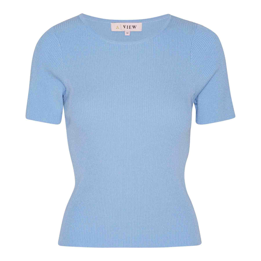 Rib knit short sleeve