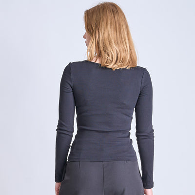 Purmynte heart neck blouseThumbnail