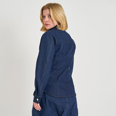 Pcfabia ls fitted denim shirtThumbnail