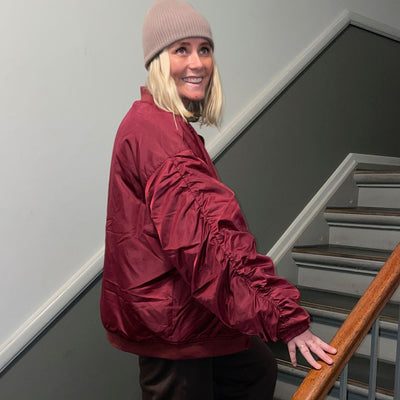 Objmary oversize bomber jacketThumbnail