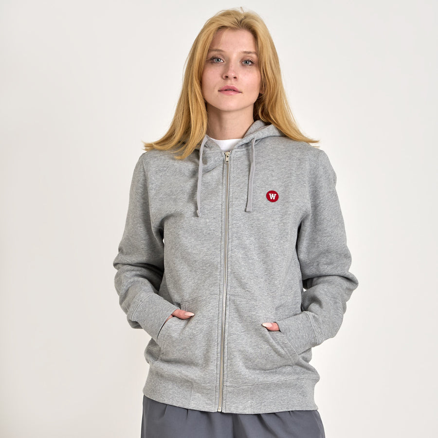 Zan zip patch hoodie