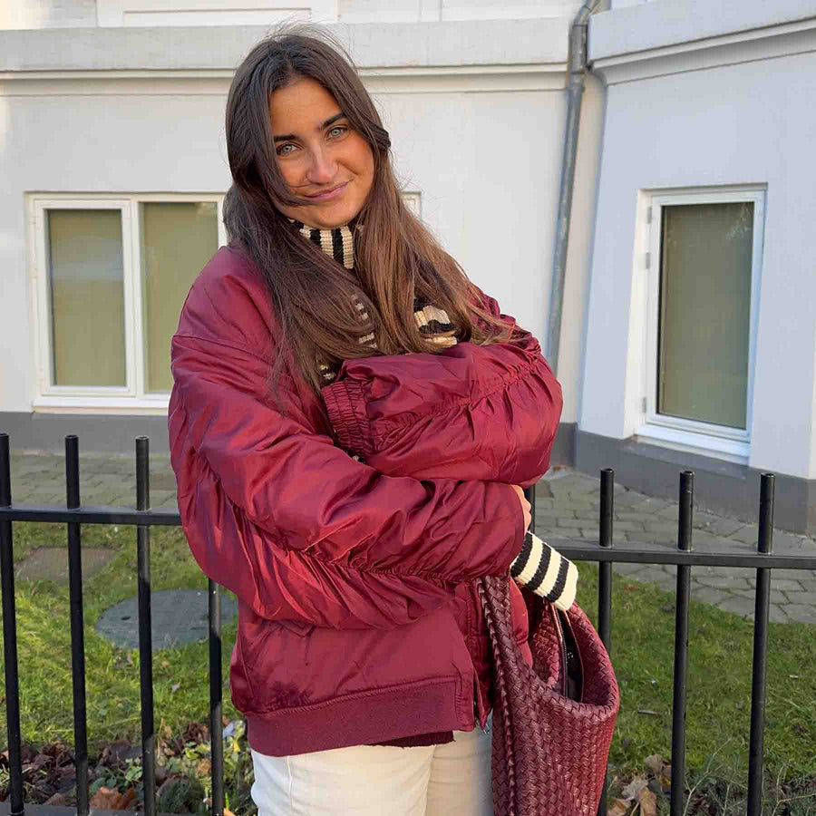 Objmary oversize bomber jacket