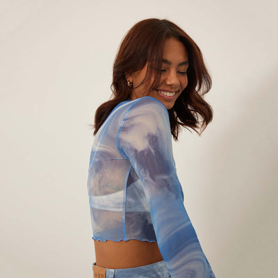 Mesh long sleeve topThumbnail