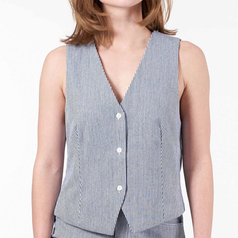 Purcasso pinstripe vest