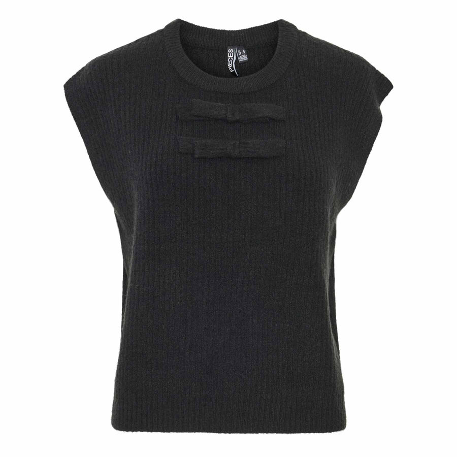 Pcgabby sl o-neck bow vest