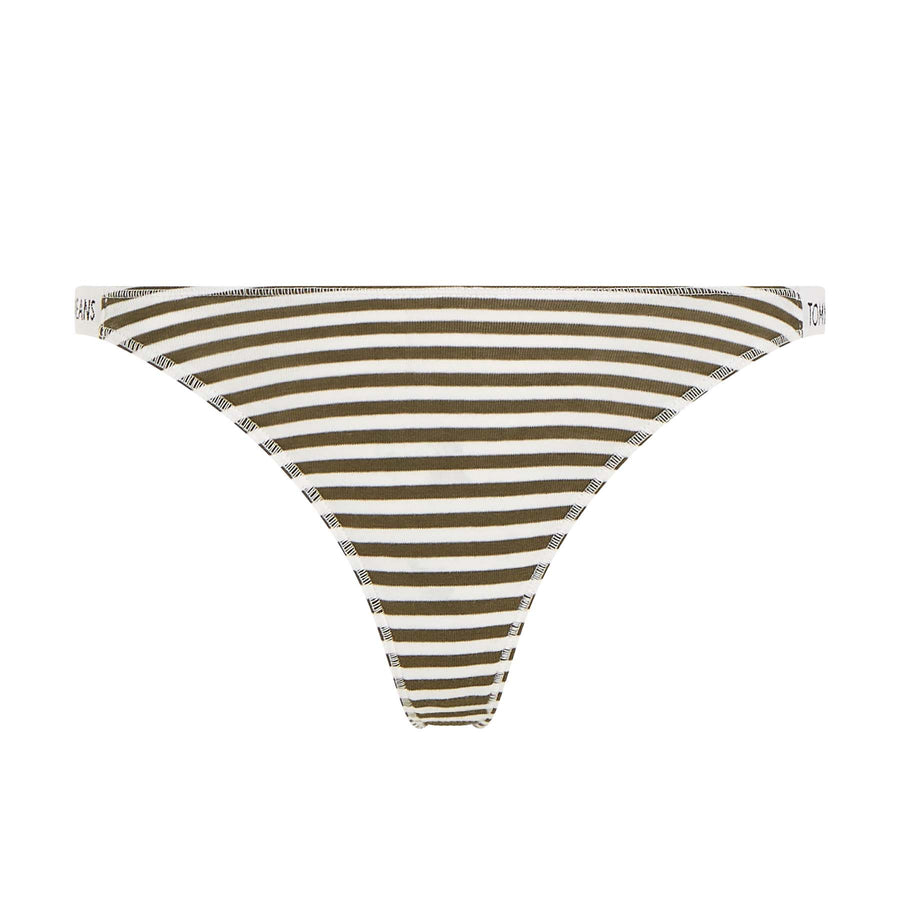 High leg thong print