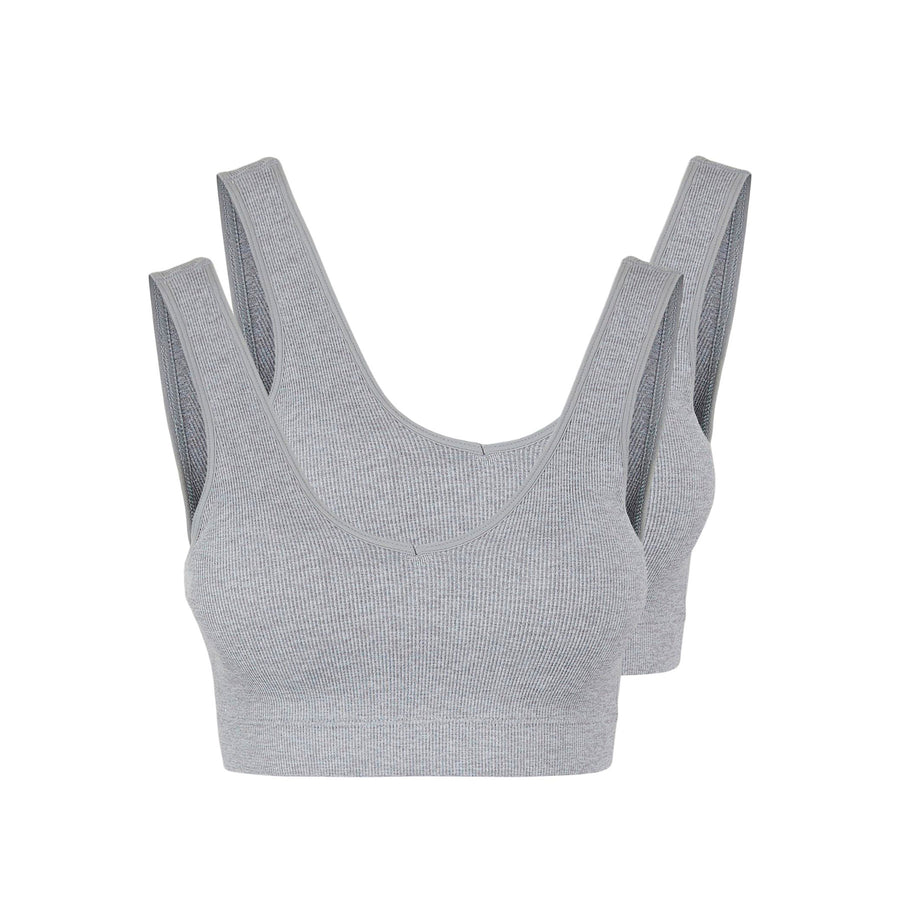 Pcsymmi rib bra 2-pack