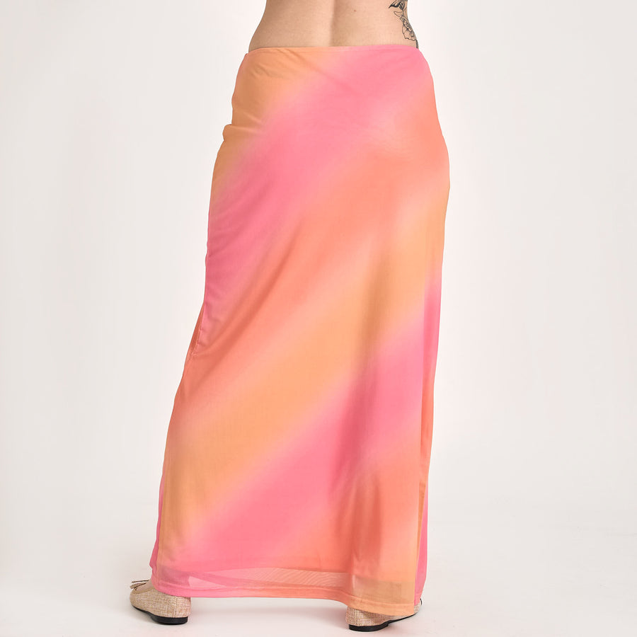 Purmillymy mesh long skirt