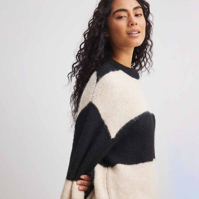 Oversized color block sweaterThumbnail