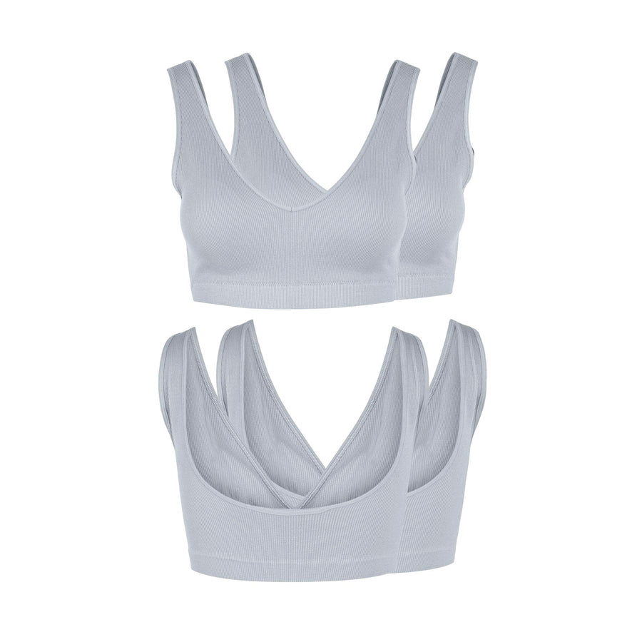 Pcsymmi rib bra 2-pack