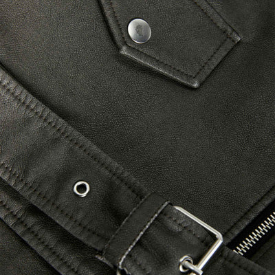 Jxfrida washed pu bikerThumbnail