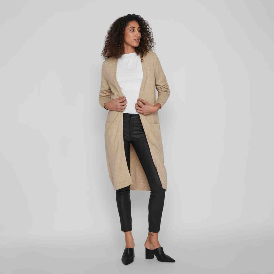 Viril long knit cardigan