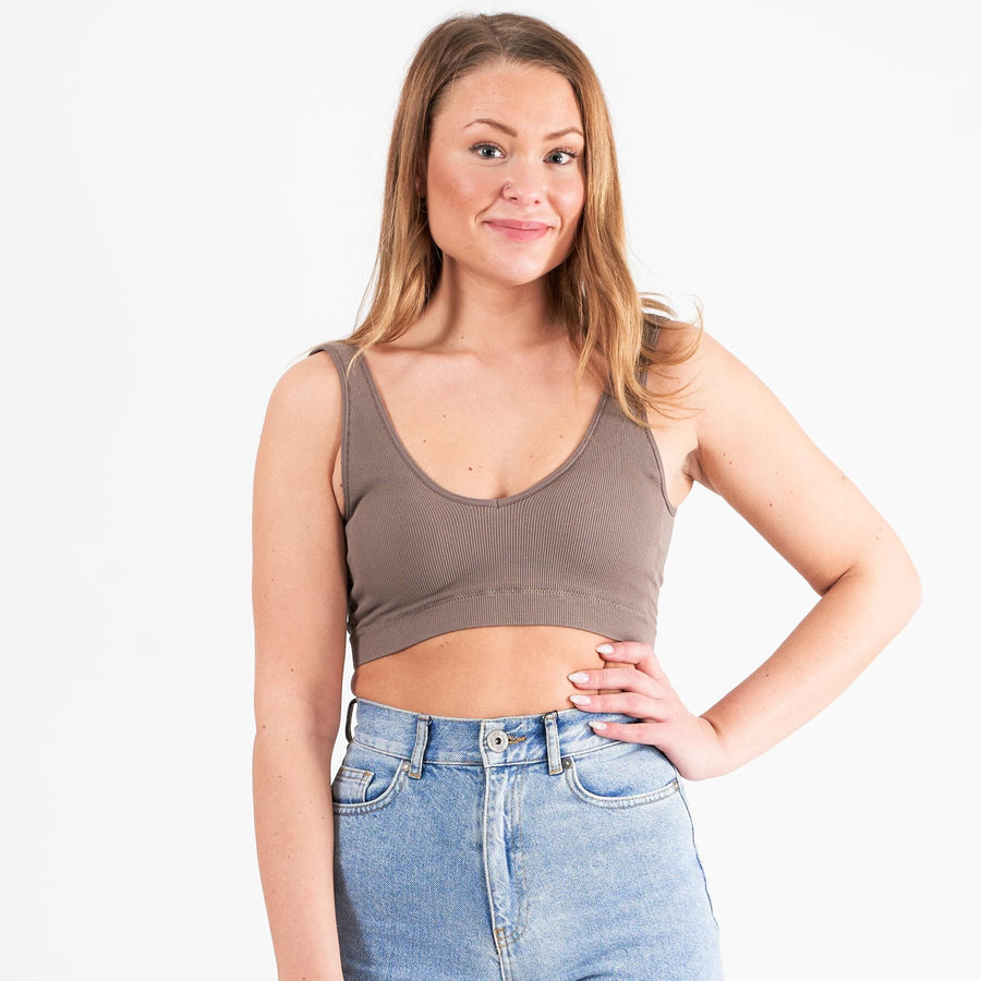 Pcsymmi rib bra 2-pack